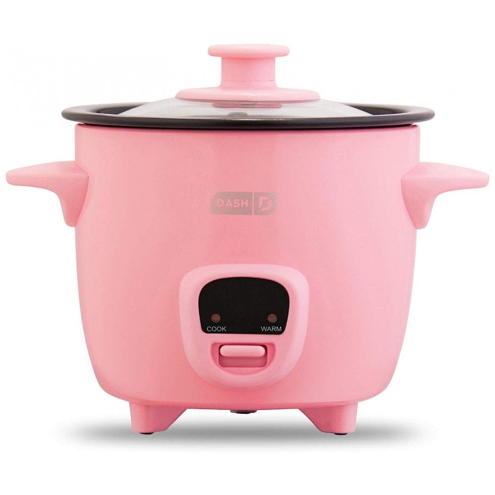 Mini Panela de Arroz Elétrica 1L com Função de Manter Aquecido, 200W, 110v, DASH DRCM200GBPK04, Rosa