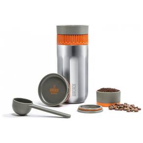 Cafeteira Elétrica Programável Portátil e Compacta Compatível Cápsula e Café Moído, 300 mL, WACACO WC PIPAMOKA, Cinza