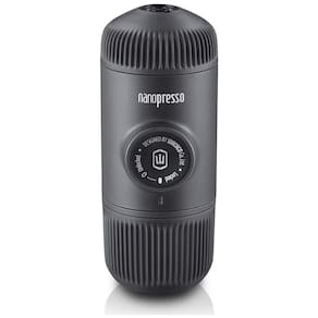 Cafeteira Elétrica Programável Portátil e Compacta Compatível Cápsula e Café Moído, 80 mL, WACACO NanoBAG FBA, Preto
