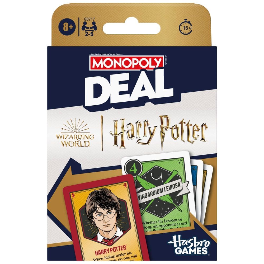 Jogo de cartas Monopoly Deal Harry Potter | Travel Size