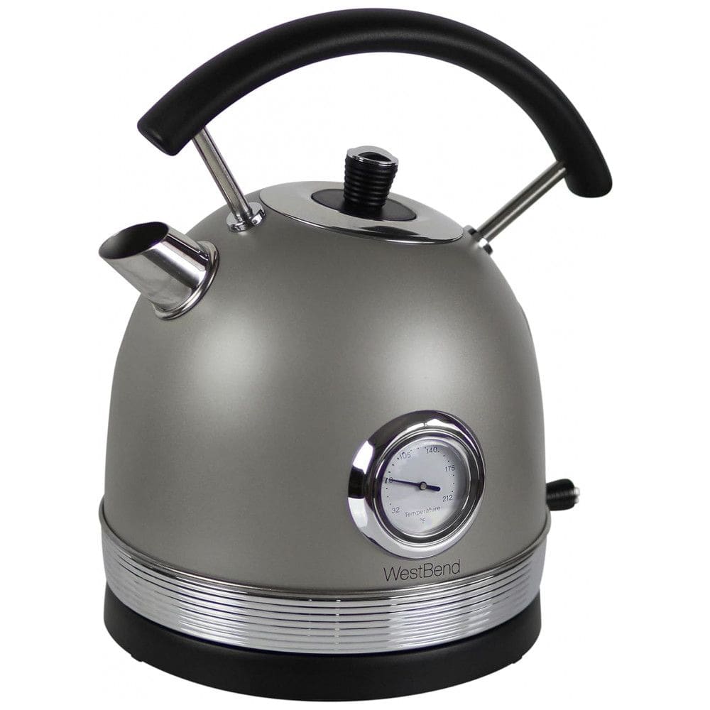Chaleira Elétrica 1.7L com Desligamento Automático e Proteção de Fervura, 1500W, 110v, WEST BEND KTWBRTGR13, Cinza