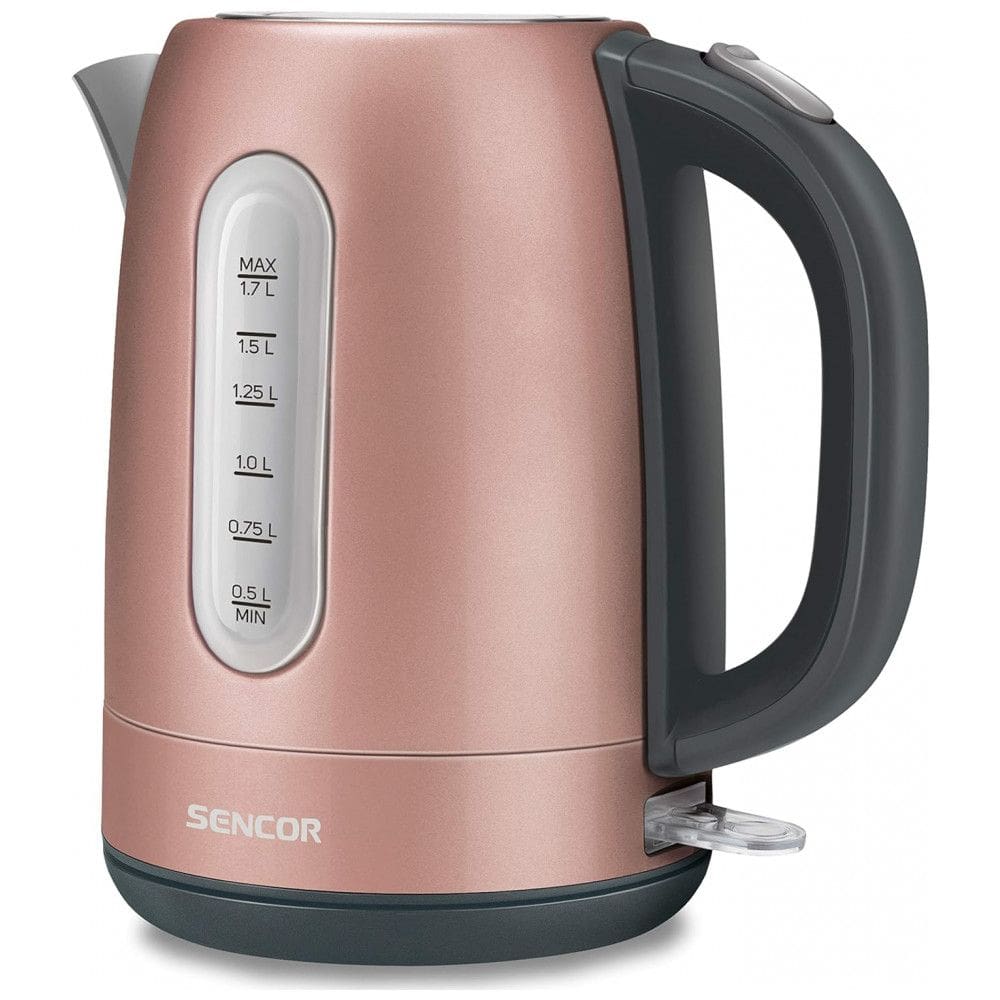Chaleira Elétrica 1.7L com Proteção de Fervura e Aço Inoxidável, 110v, SENCOR SWK1775RS, Rosa