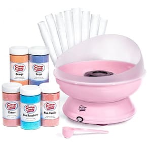 CC1000 S Máquina de Algodão Doce Elétrica Profissional com 5 Pacotes de Açúcar, 110v, COTTON CANDY EXPRESS 6009CCE, Rosa