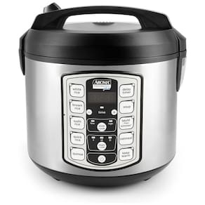 Panela de Arroz Elétrica 5L Multifuncional com Desligamento Automático, 110v, AROMA HOUSEWARES ARC 5000SB, Preto