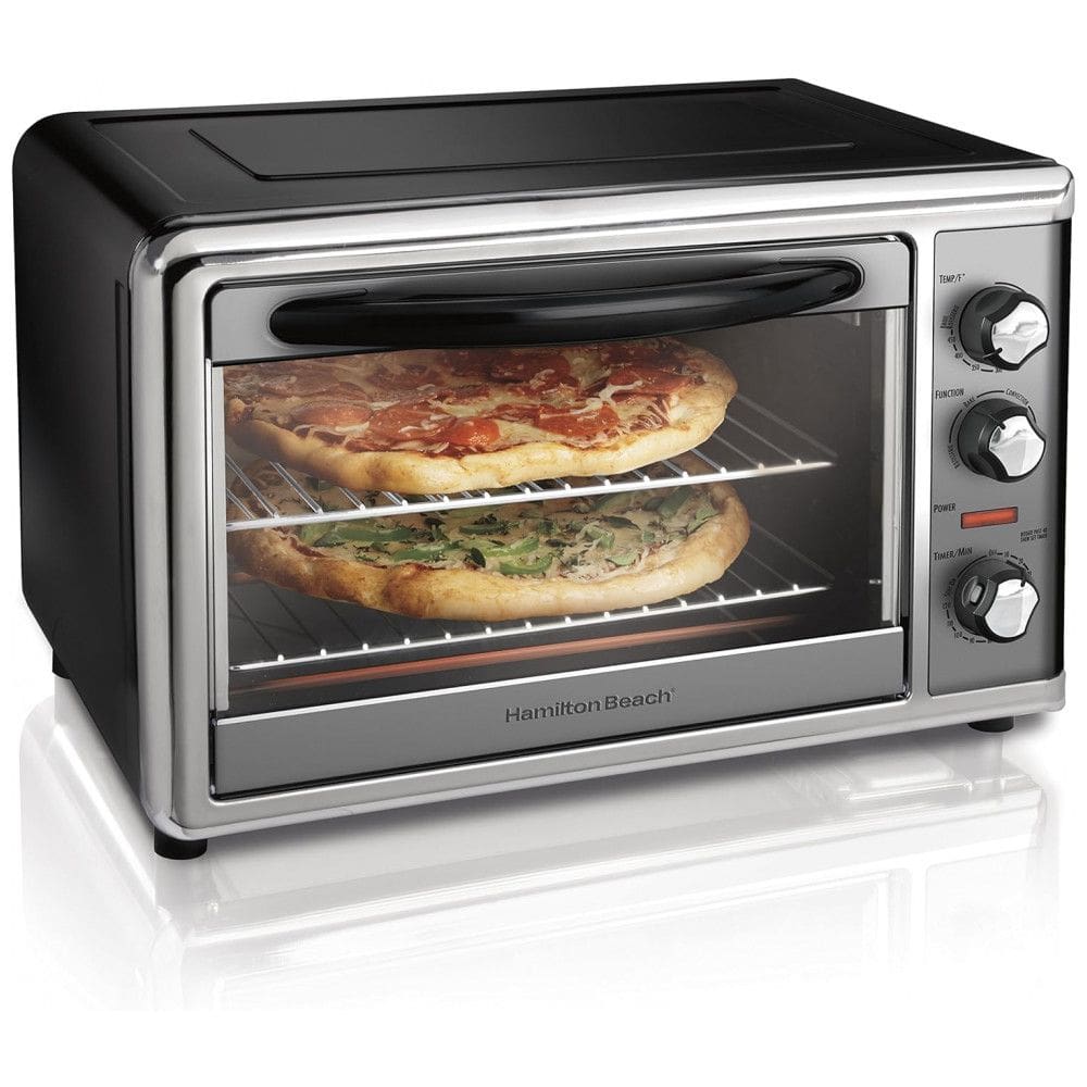 Forno Elétrico de Bancada com Controle de Temperatura e Temporizador, 110v, HAMILTON BEACH 31107D, Preto