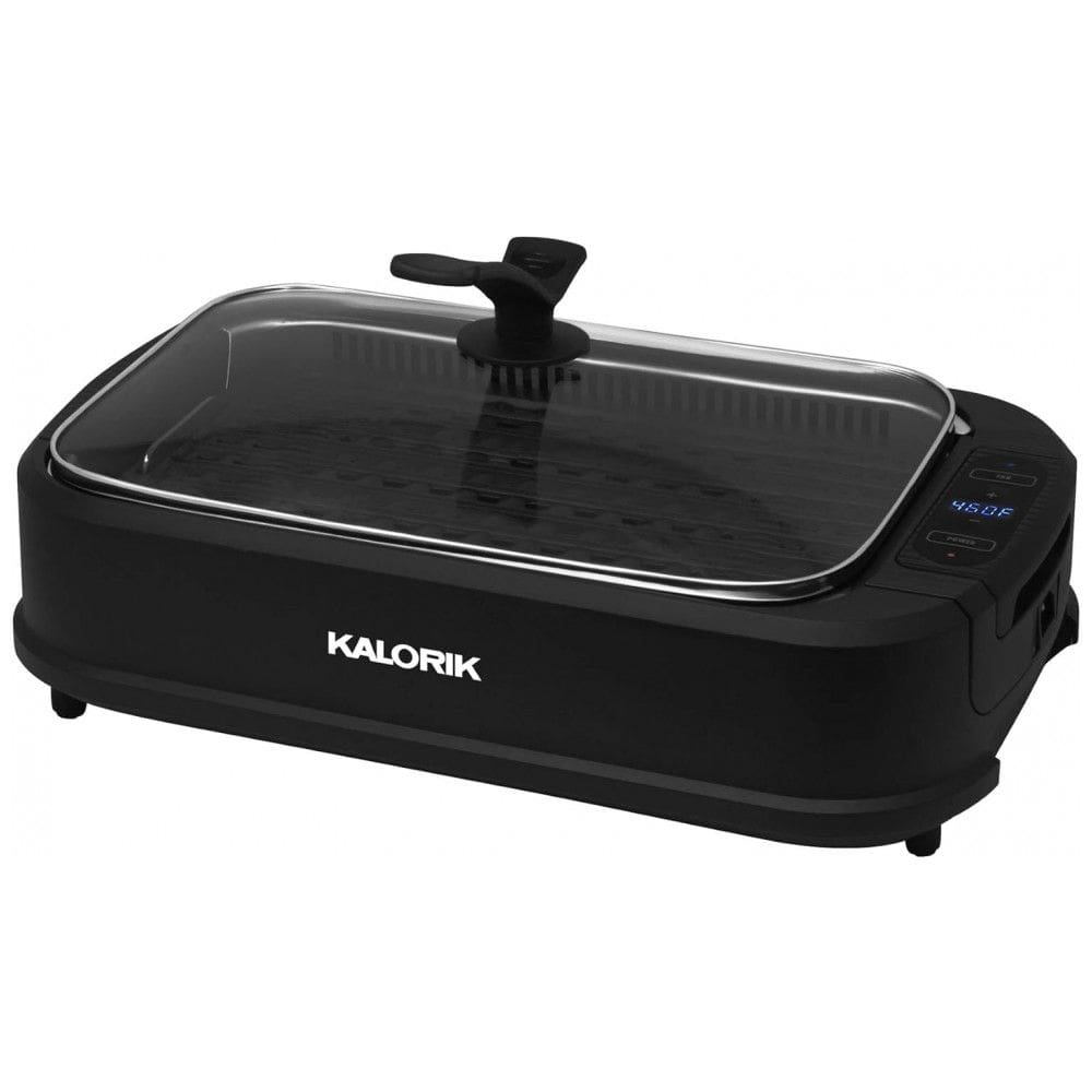 Churrasqueira Elétrica Portátil, com Antiaderente, 1500W, 110v, KALORIK GR 45386 BK, Preto