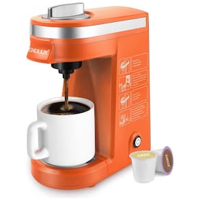 Cafeteira Elétrica Expresso Manual 350mL, 800W, 110v, CHULUX QF CM811, Laranja