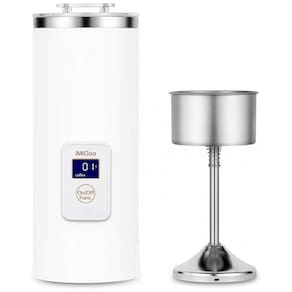 Cafeteira Elétrica Programável 1 Portátil e Compacta Compatível Cápsula e Café Moído, 500 mL, Branca, IMIGOO MG C06 1, Branco