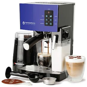 Cafeteira Elétrica EspressoWorks Expresso Reservatório 1.4 L 19 Bar de Pressão, 110V, 1250W, Prata