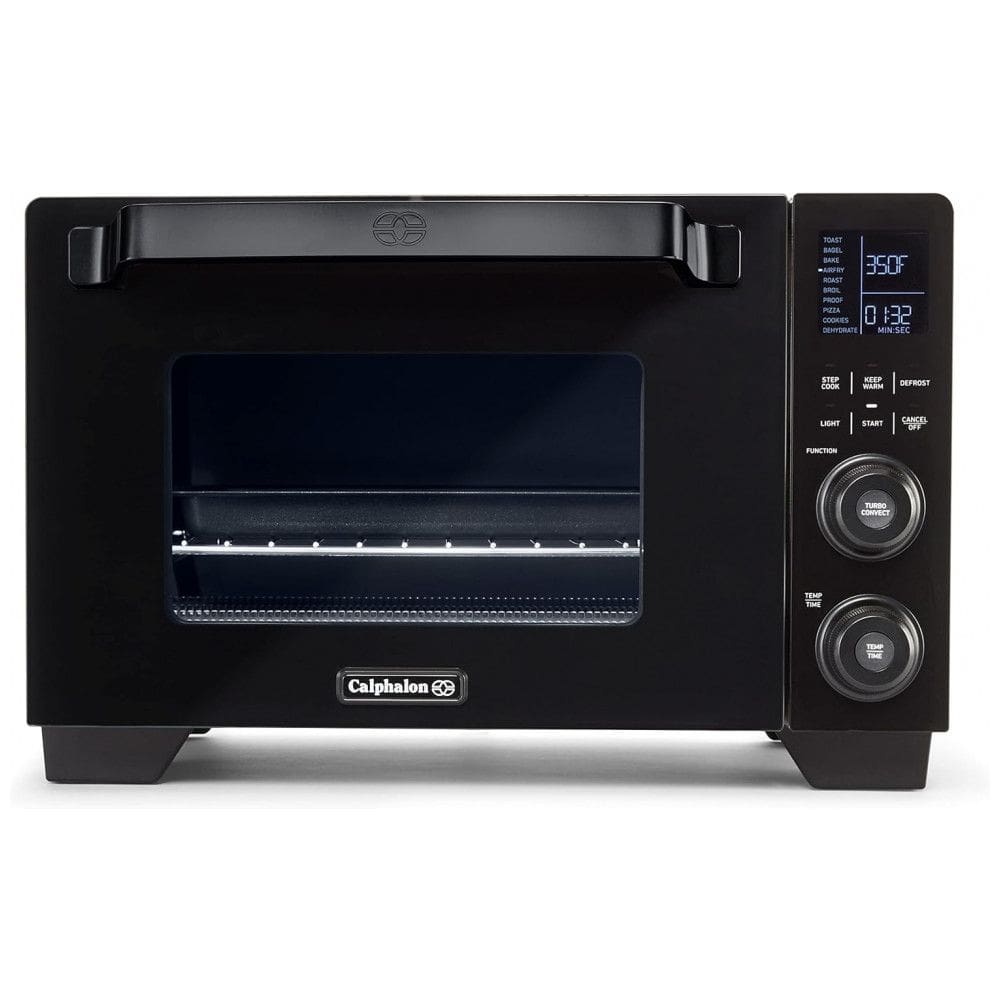 Forno Elétrico de Bancada com Controle de Temperatura e Temporizador, Aço Inoxidável, 110v, CALPHALON 2157182, Preto