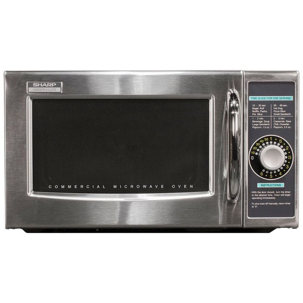 Micro ondas R 28 Litros Multifuncional de Aço Inoxidável, 1000W, 110v, SHARP R 21LCFS, Prateado