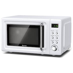 Micro ondas LDAILY Retro de Bancada 19 Litros Multifuncional, 110V 700W, Branco
