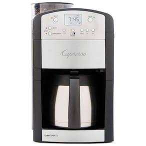 Cafeteira Elétrica Programável 2.4L em Aço Inoxidável com Painel Digital, 1000W, 110v, CAPRESSO 465.05, Preto