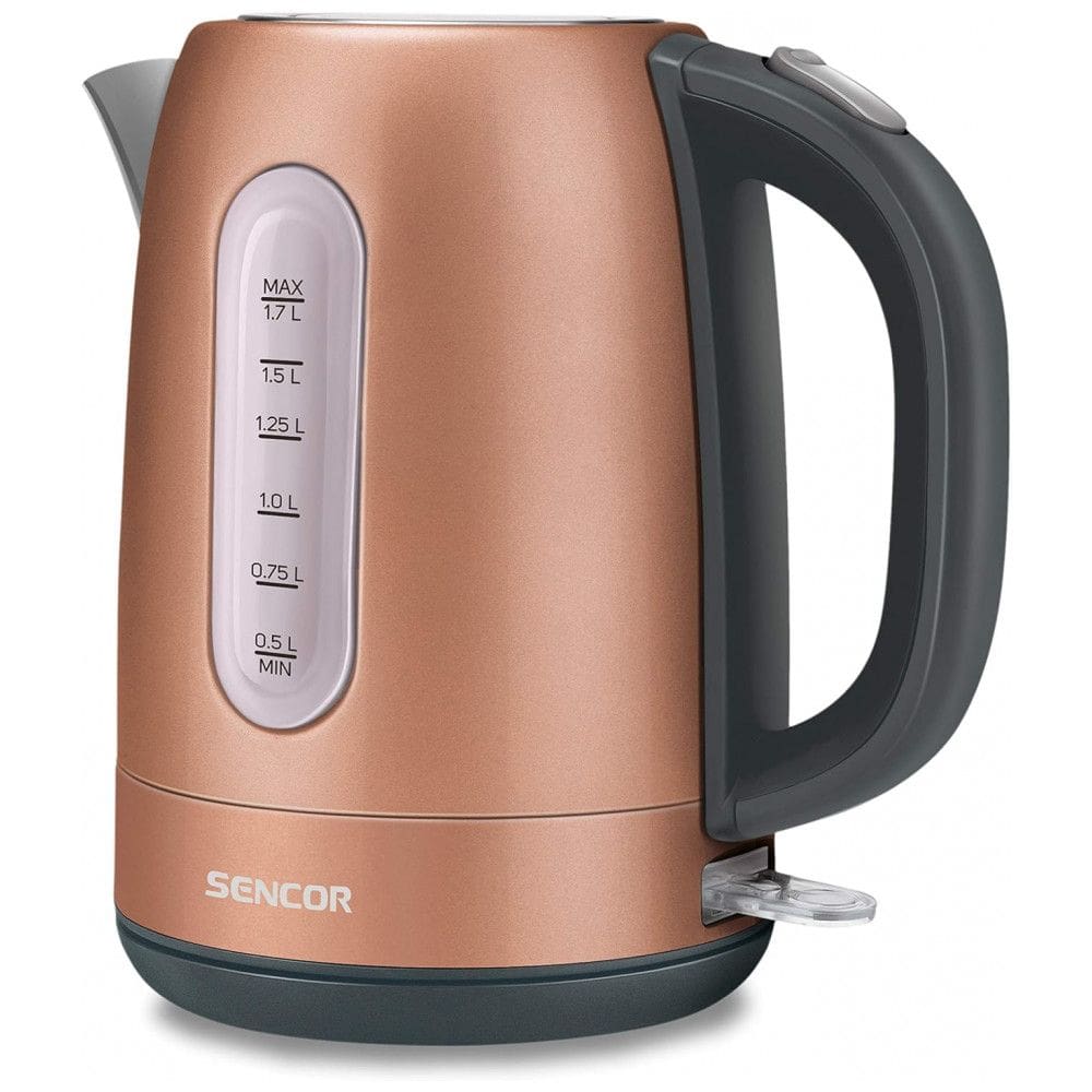 Chaleira Elétrica 1.7L com Proteção de Fervura e Aço Inoxidável, 110v, SENCOR SWK1776GD, Dourado