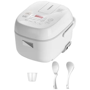 Panela de Arroz Elétrica 720mL, com Controle de Temperatura, Branca, 110v, TOSHIBA TRCS02, Branco