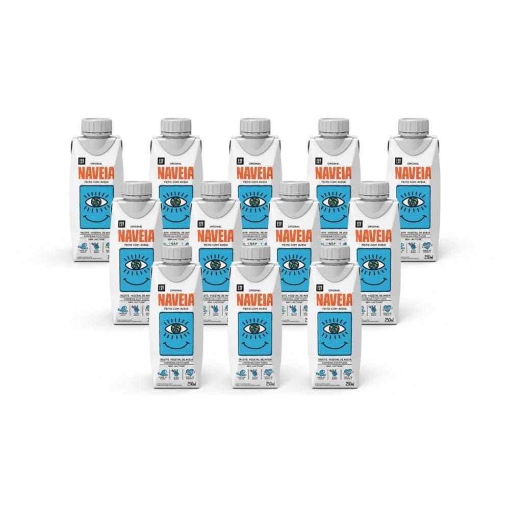 Kit 12x Bebida Vegetal Naveia Original 250ml