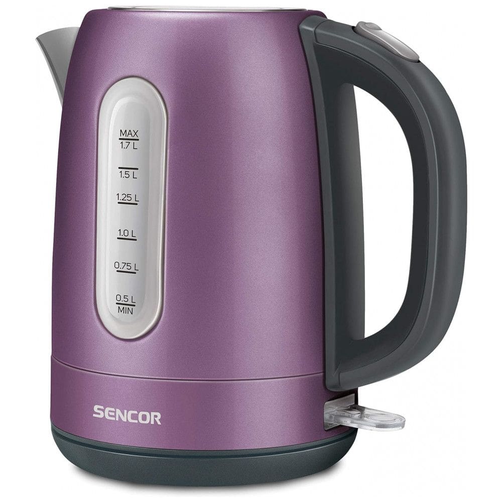 Chaleira Elétrica 1.7L com Proteção de Fervura e Aço Inoxidável, Roxa, 110v, SENCOR SWK1773VT, Violeta