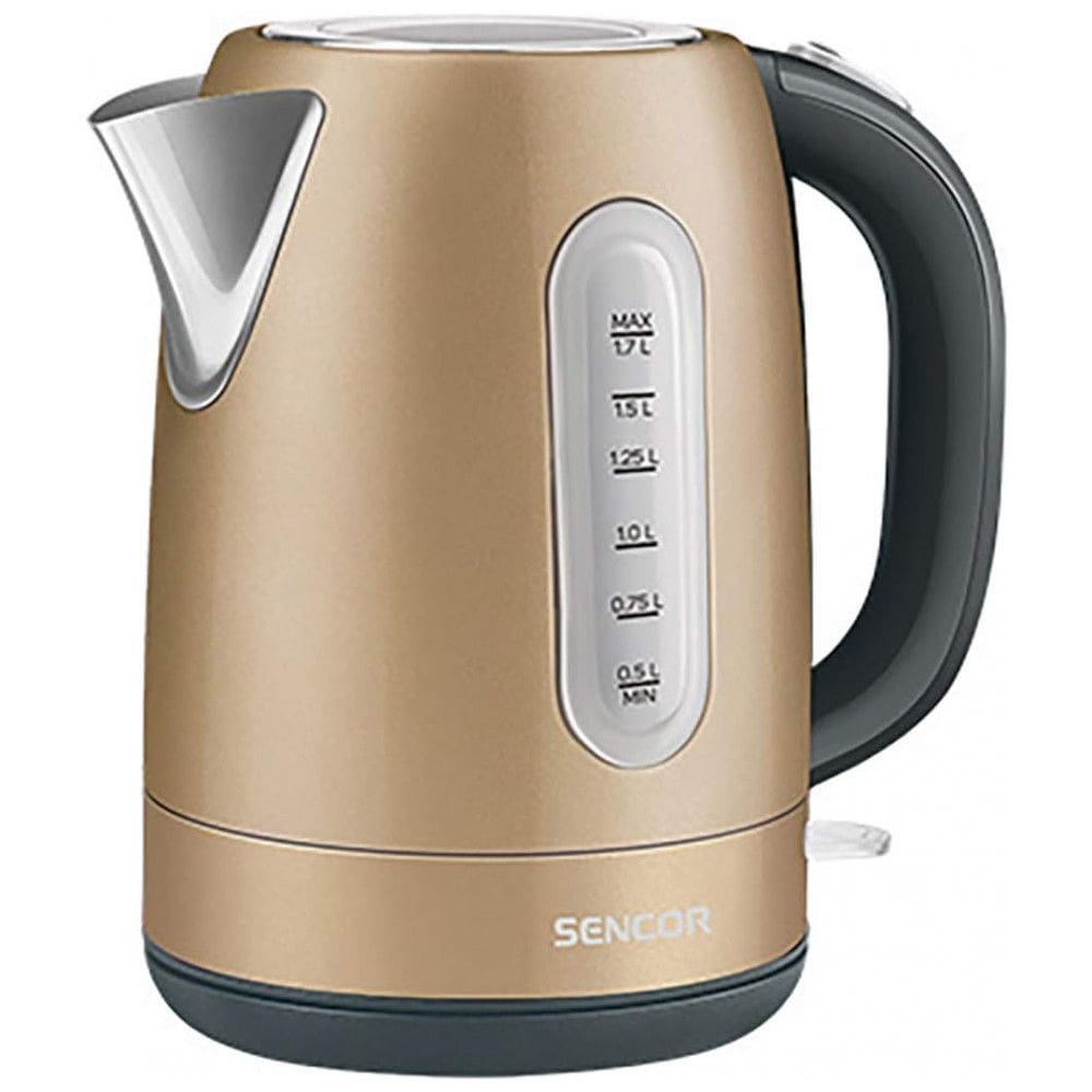 Chaleira Elétrica 1.7L com Proteção de Fervura e Aço Inoxidável, 110v, SENCOR SWK1777CH, Bege