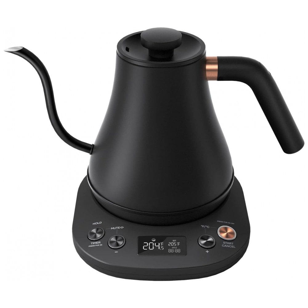 Chaleira Elétrica 800mL em Aço Inoxidável com Desligamento Automático e Controle de Temperatura, 1200W, 110v, MECITY HB 3166M, Preto