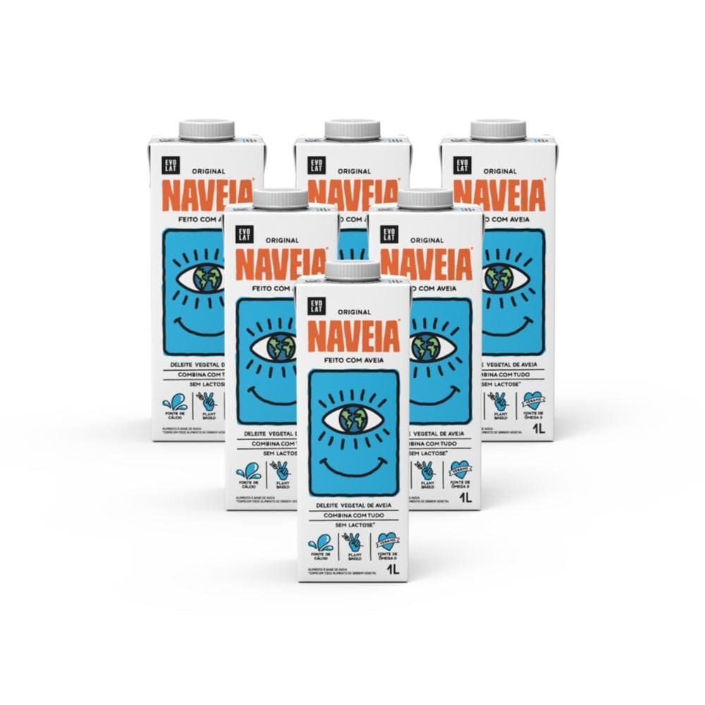 Kit 6x Bebida Vegetal Naveia Original 1L