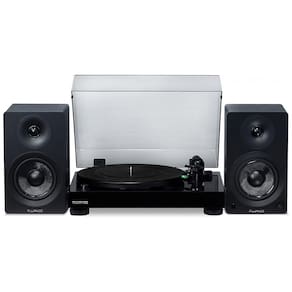 Vitrola Toca Discos Retrô RT81 com Pré Amplificador e Alto Falantes, 90W, 110v, FLUANCE RT81TAI41, Preto