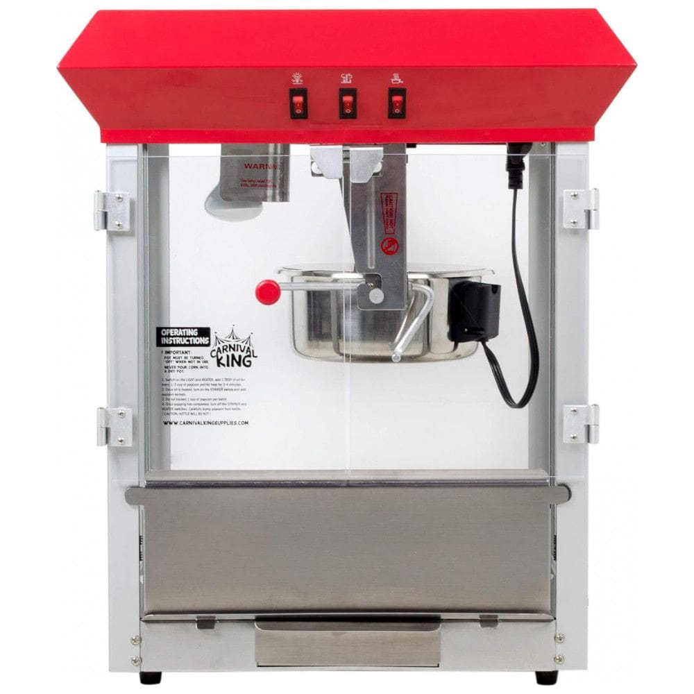 Pipoqueira Elétrica Profissional TableTop King com Panela até 236 mL em Aço Inoxidável, 110V 850W