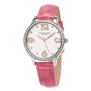Relógio Feminino Stuhrling Chique 560 Quartzo 36mm, Rosa