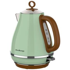 Chaleira Elétrica 1,7 L com Desligamento Automático, 110V 1500W, Evoloop, Verde