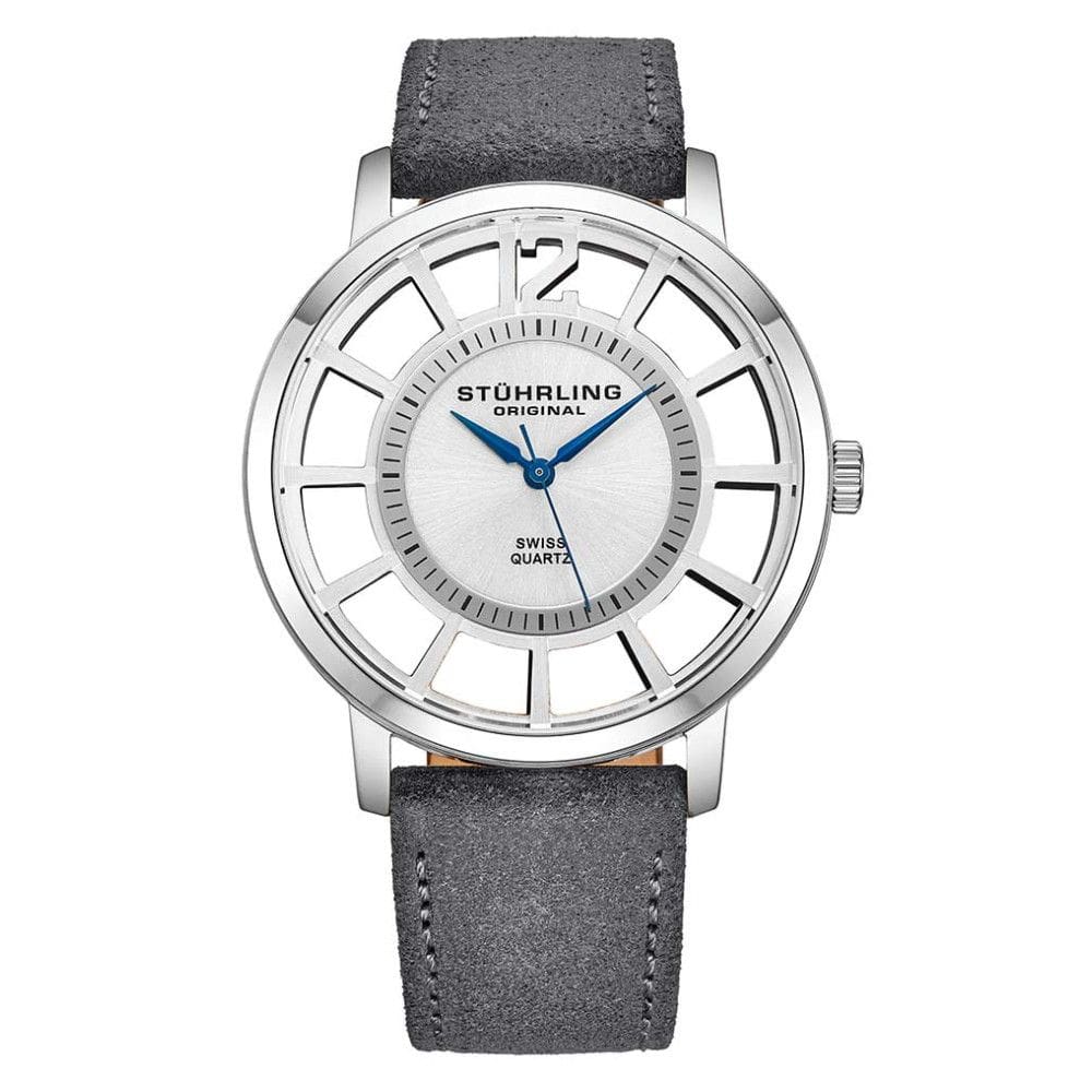 Relógio Masculino Stuhrling 388S2 Quartzo 40mm, Cinza