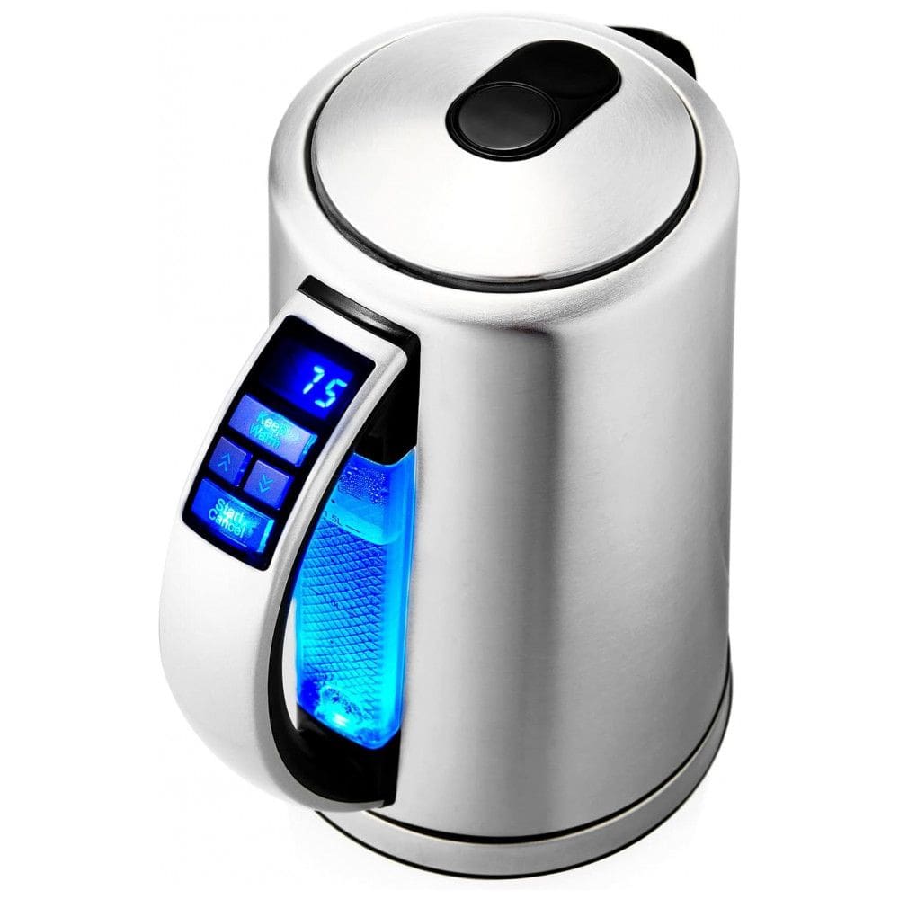 Chaleira Elétrica 1,7 L com Desligamento Automático, Aço Inoxidável 110V 1500W, DOPUDO, Prata