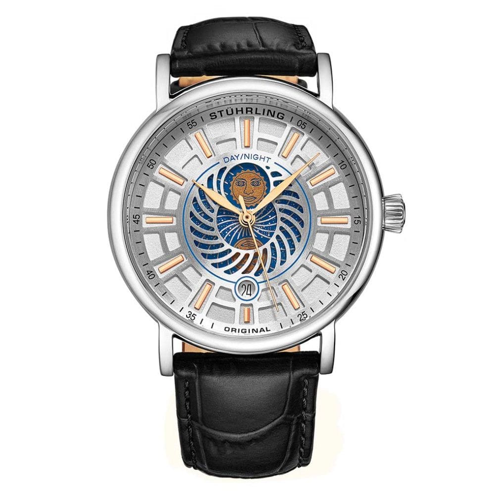 Relógio Masculino Stuhrling Dueto 899 Quartzo 42mm, Preto