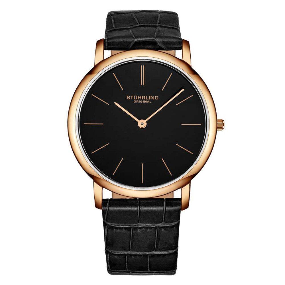 Relógio Masculino Stuhrling Ascot 601 Quartzo 38mm, Preto