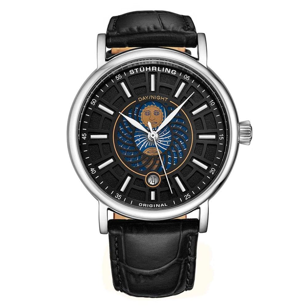 Relógio Masculino Stuhrling Dueto 899 Quartzo 42mm, Preto