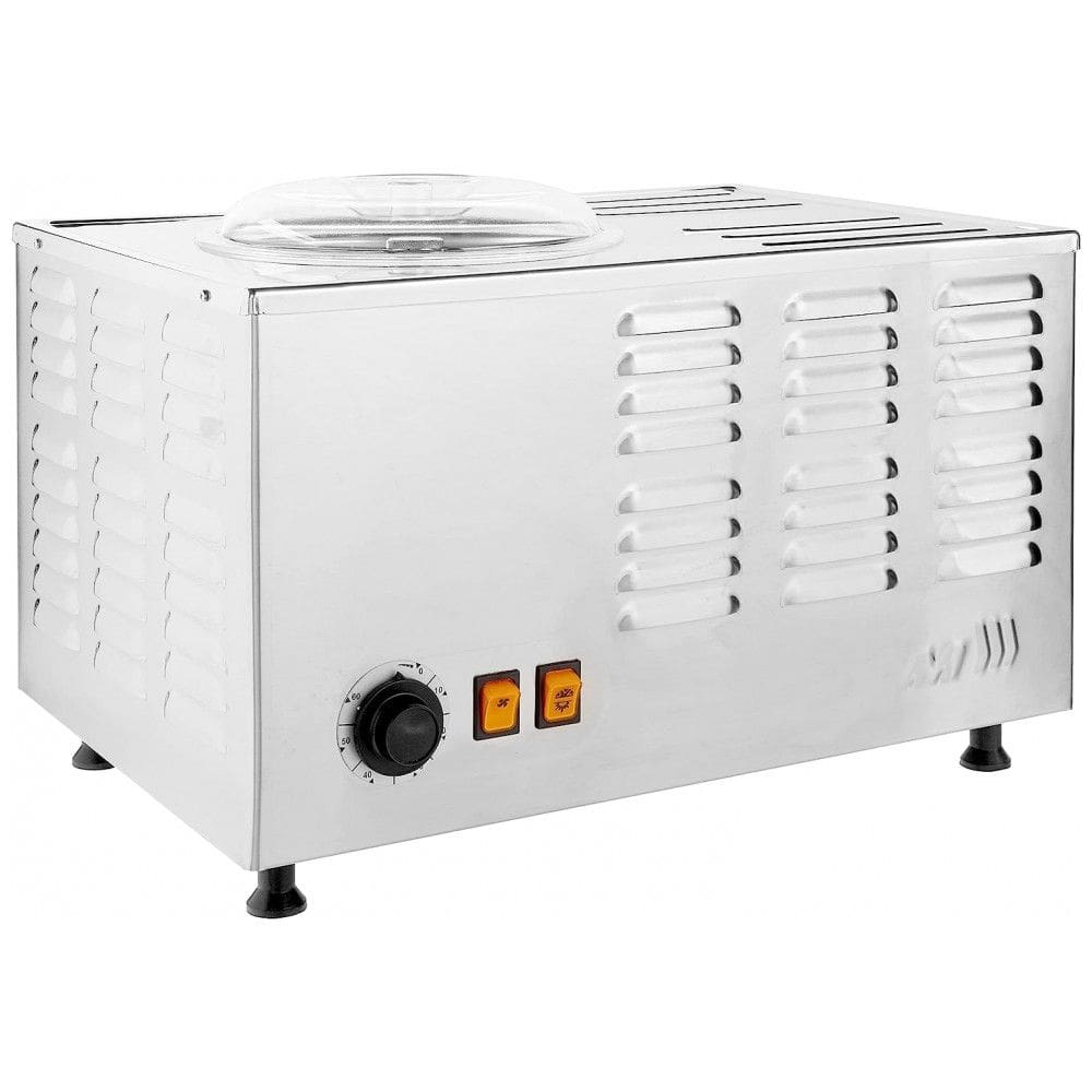 Máquina de Sorvete em Aço Inoxidável 6L por Hora, 110V, Lello Musso Pola 5030, Prata