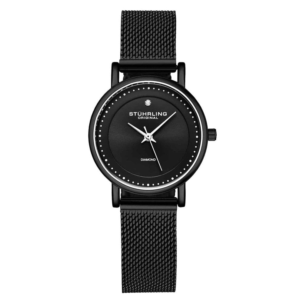 Relógio Feminino Stuhrling Elite 4005 Quartzo 29mm, Preto Clássico