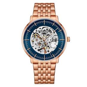 Relógio Masculino Stuhrling 3994 Automático 42mm, Ouro Rosa