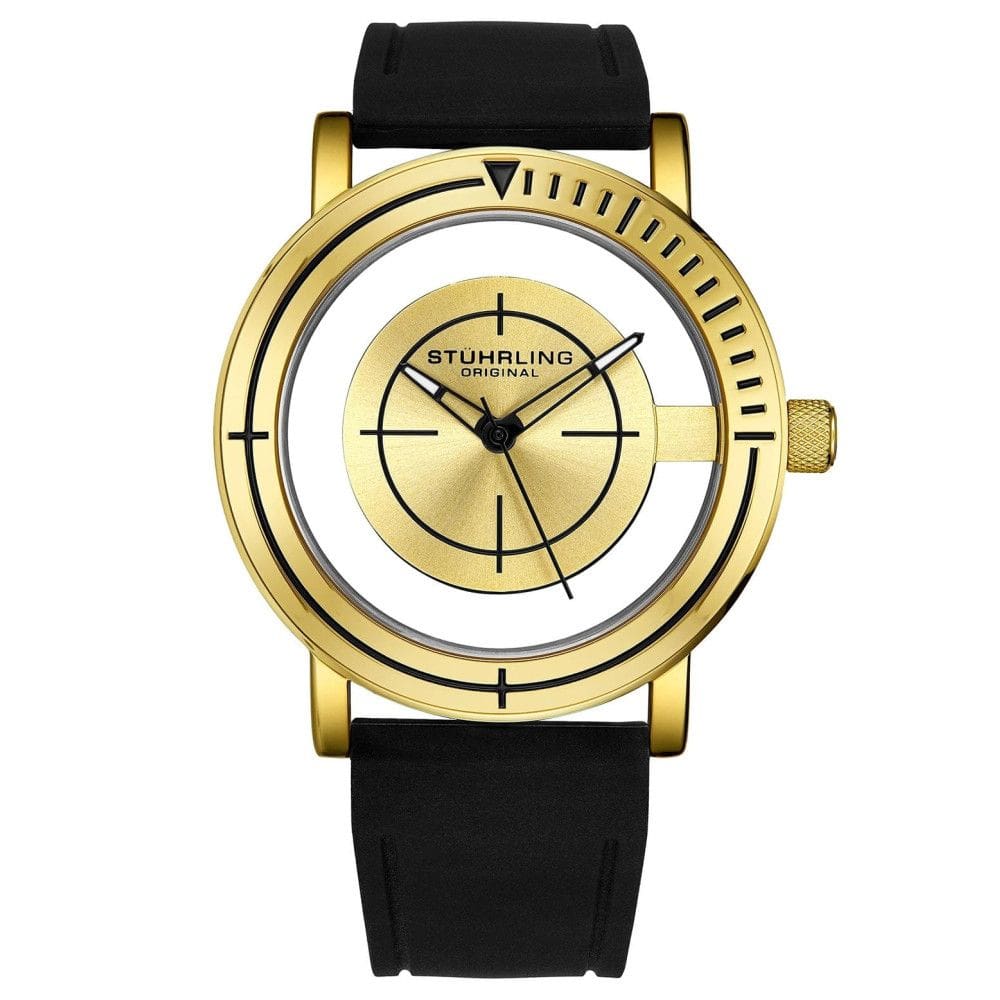 Relógio Masculino Stuhrling Sniper 3915 Quartzo 40mm, Dourado