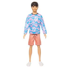 Boneca fashion Barbie Fashionistas Ken #219 com corpo esbelto