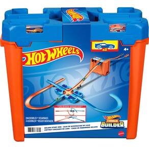 Conjunto de trilhos para carros de brinquedo Hot Wheels Track Builder Playset com 25 peças