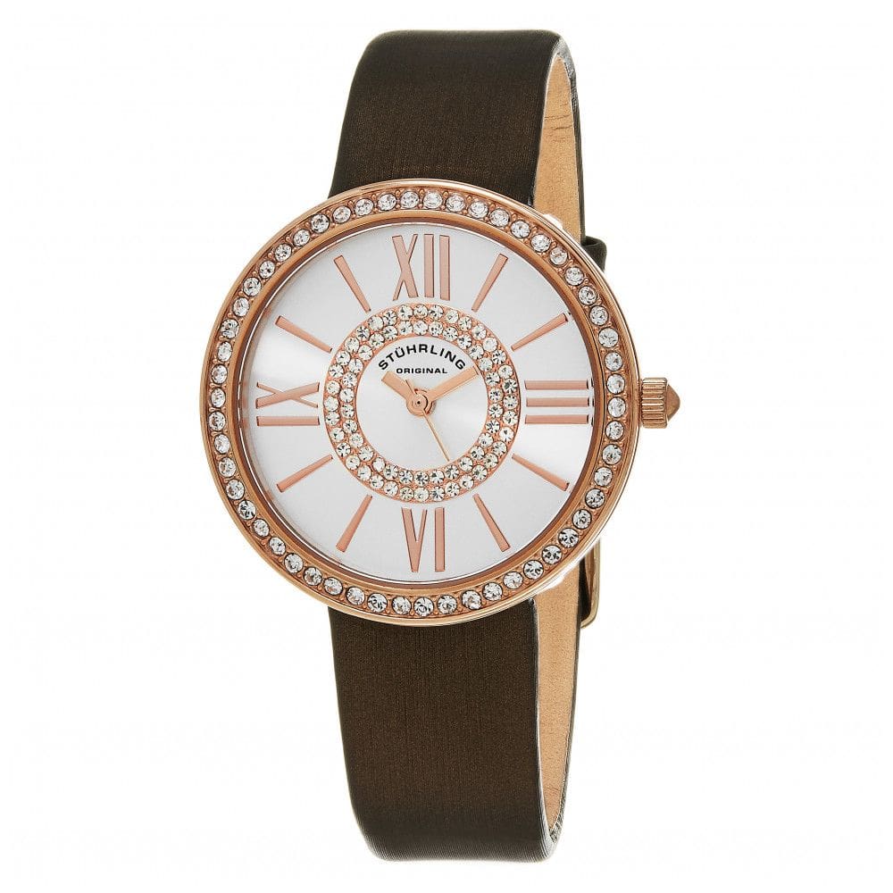 Relógio Feminino Stuhrling 566 Quartzo 34mm, Marrom