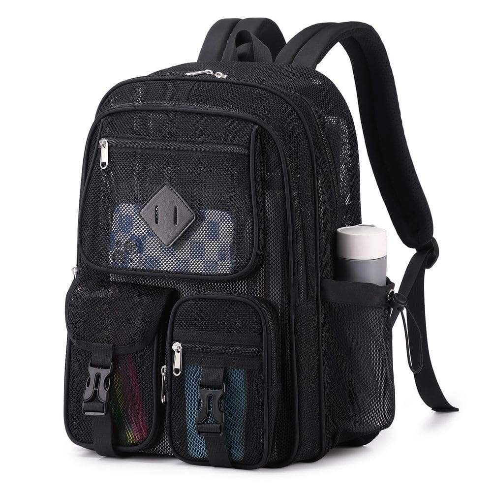 Mochila MOONBABY Mesh para escola pesada preta