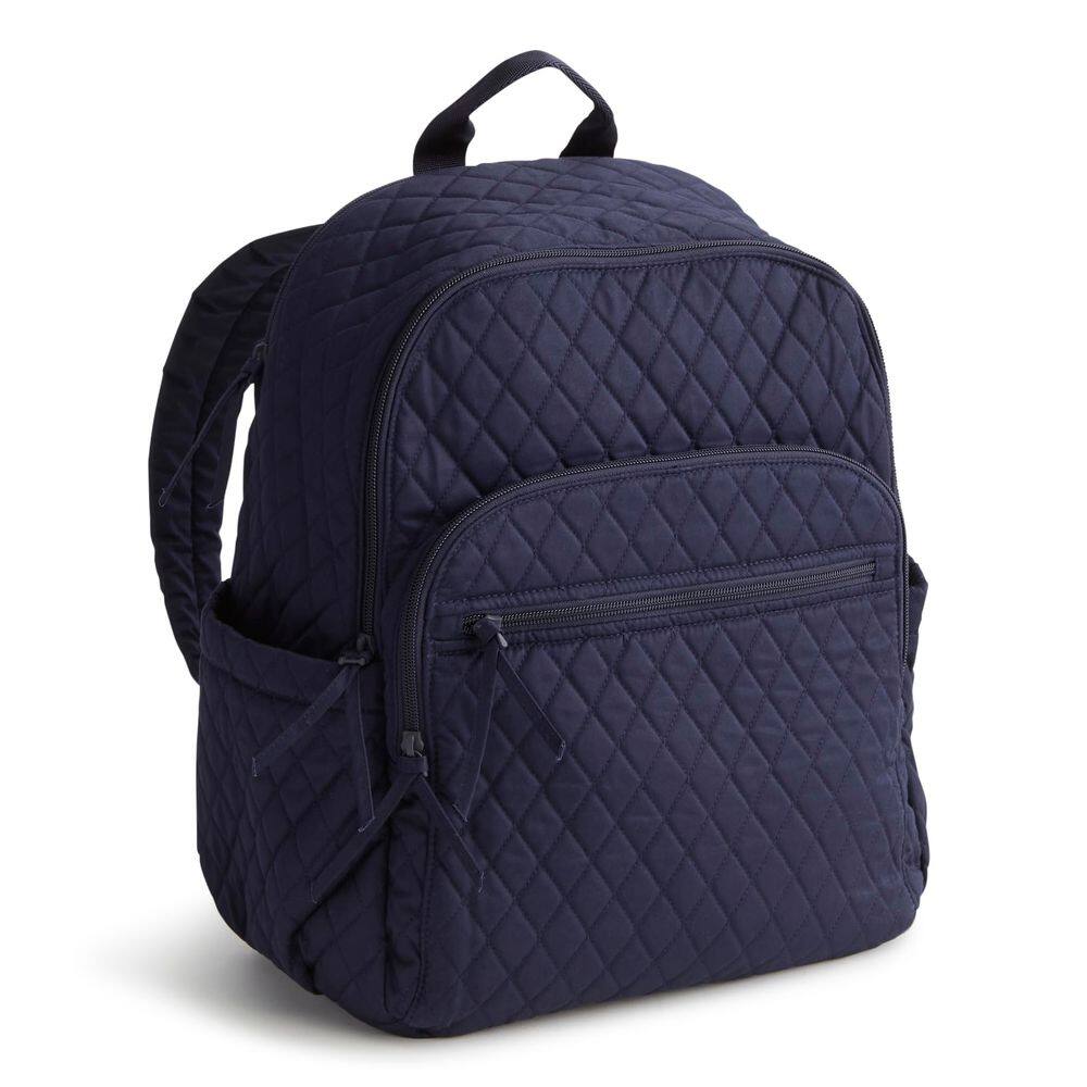 Mochila Vera Bradley Cotton Bancroft para mulheres Peacoat