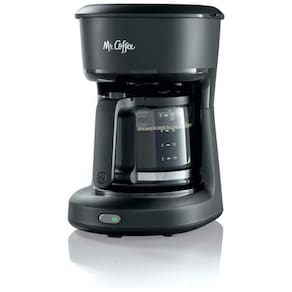 Mini Cafeteira Elétrica até 5 Xícaras com Pausa Automática, 110V Mr. Coffee 2129512, Preta