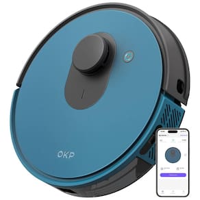Aspirador de Pó Robô OKP L1 com Função de Auto Esvaziamento, 110V, Azul