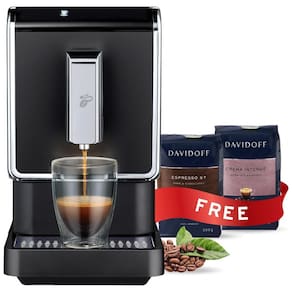 Máquina de Café Expresso Totalmente Automática com Moedor Integrado, 110V 1800W, Tchibo, Preta