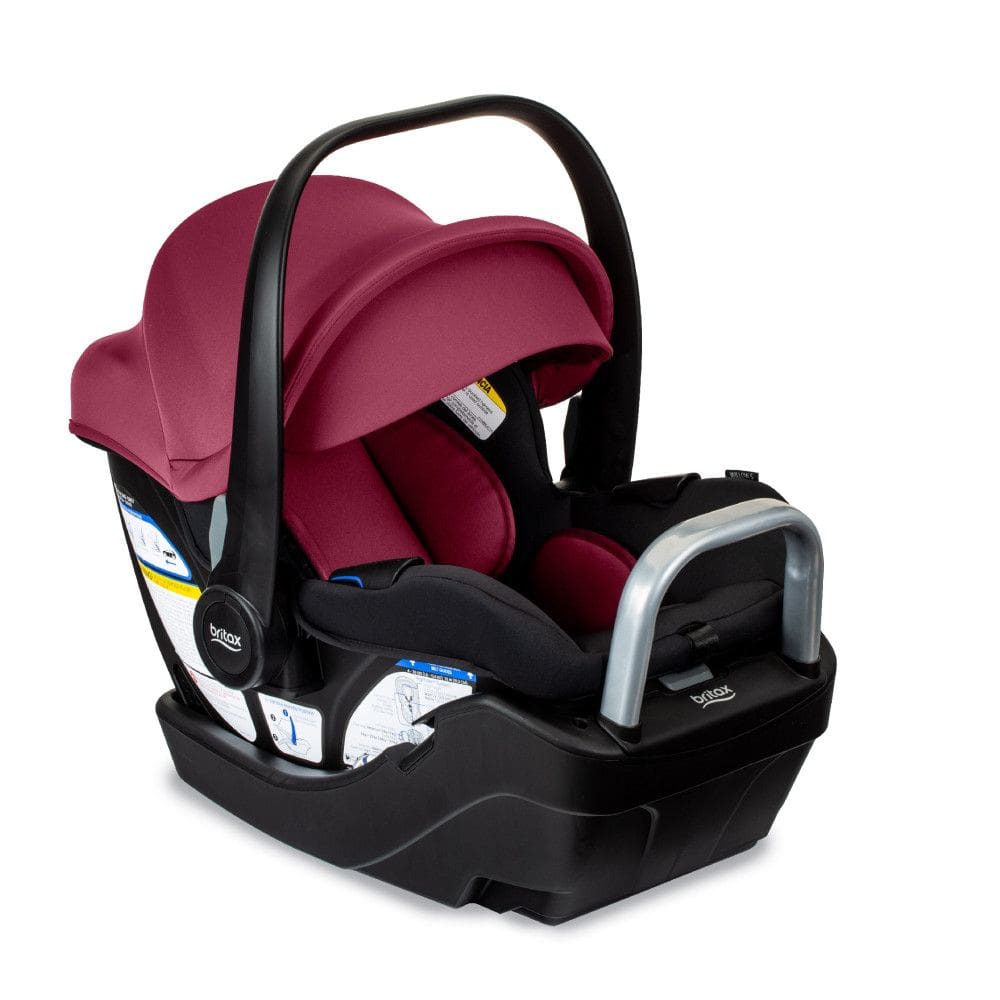 Assento de carro infantil Britax Willow S com base alpina, Ruby Onyx