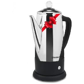 Cafeteira 12 xícaras em Aço Inoxidável, 110V, Elite Gourmet EC812, Prata