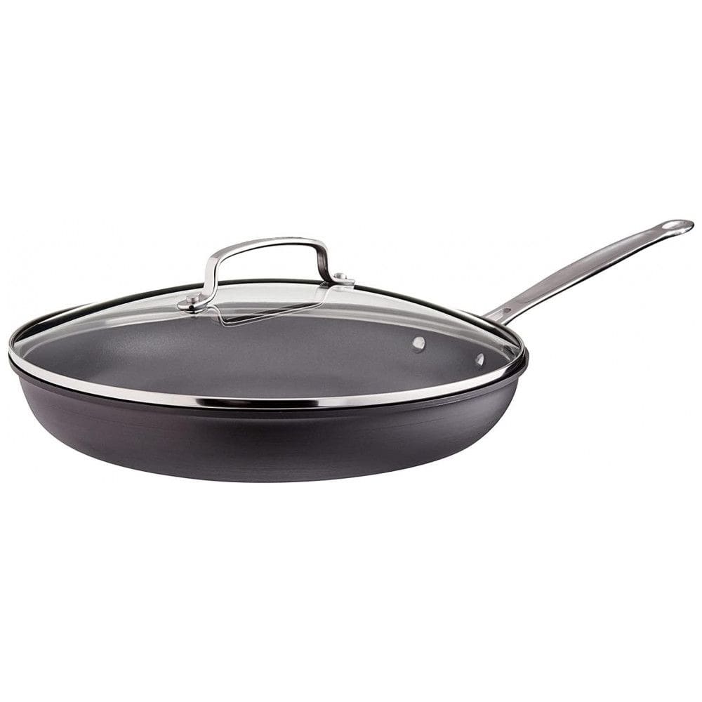 Frigideira Antiaderente com Tampa de Vidro, Aço Anodizado, Cuisinart 622 30G