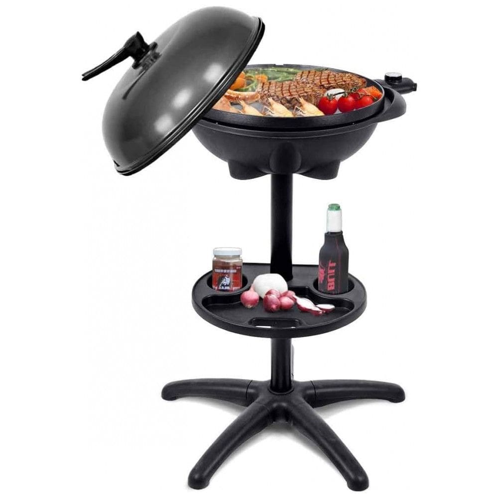 Churrasqueira Elétrica com 4 Níveis de Temperatura, 110V 1350W, Happygrill, Preta