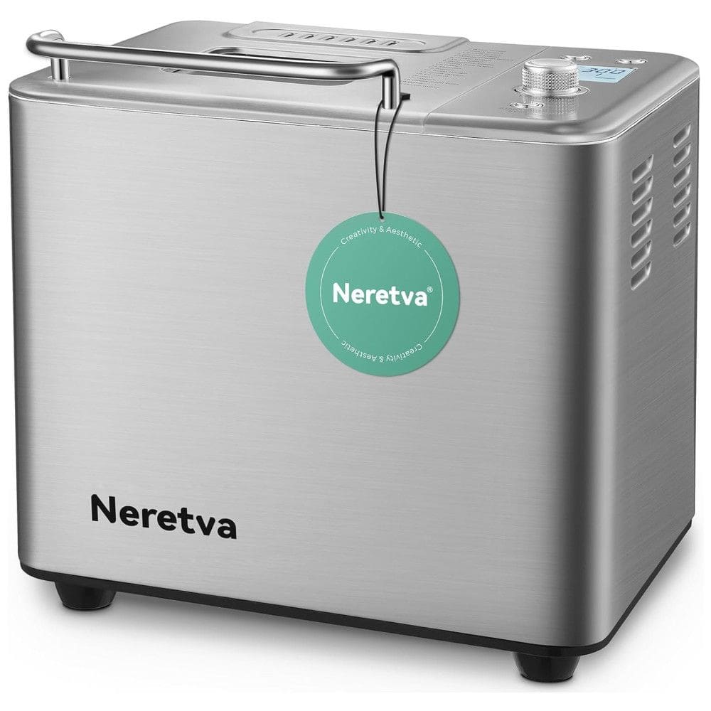 Panificadora Automática 20 em 1 com Modo Sem Glúten e 2 Tamanhos de Pão, 110V 565W, Neretva, Prata